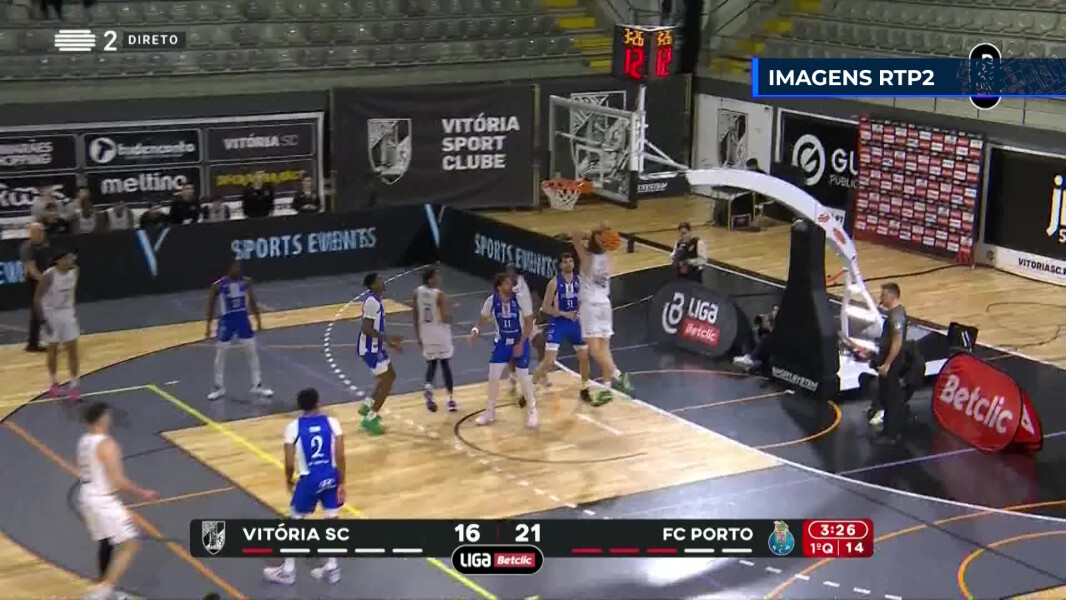 Resumo Basquetebol: Vitória SC 69-114 FC Porto