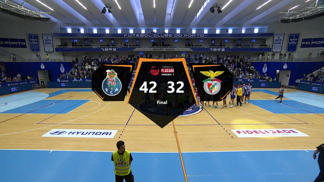 Resumo Andebol: FC Porto 42-32 Benfica